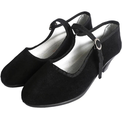 Elegant Womens Low Heel Dance Shoes