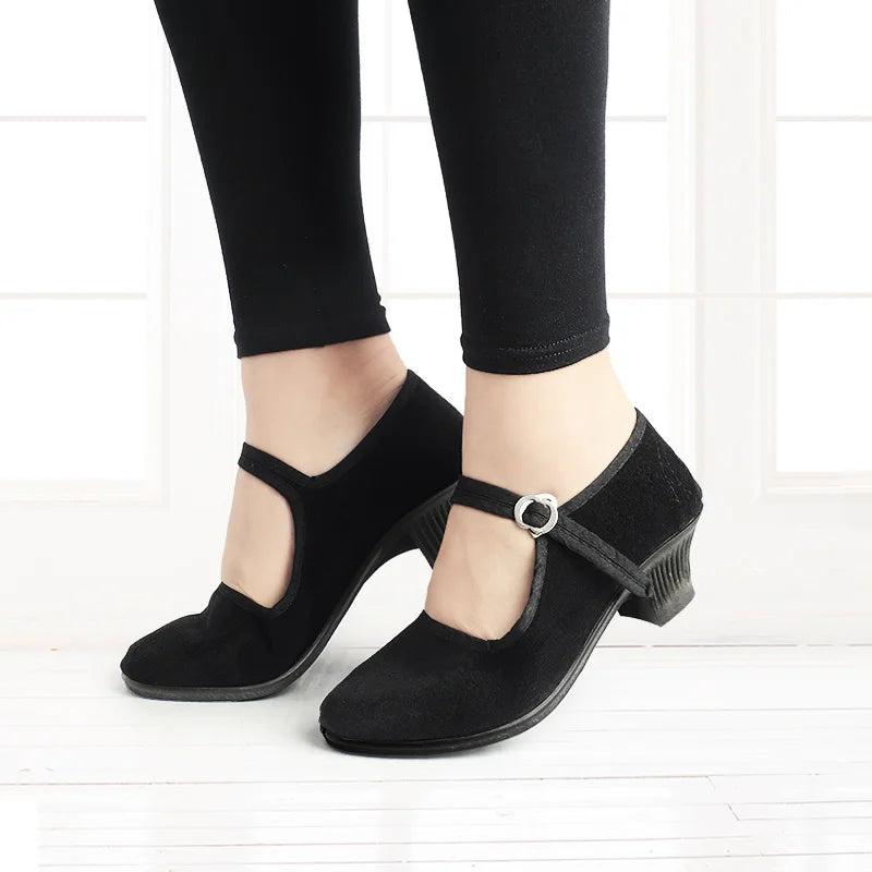 Elegant Womens Low Heel Dance Shoes - Nocini