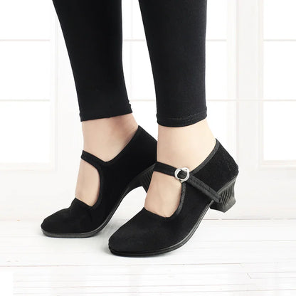 Elegant Womens Low Heel Dance Shoes - Nocini