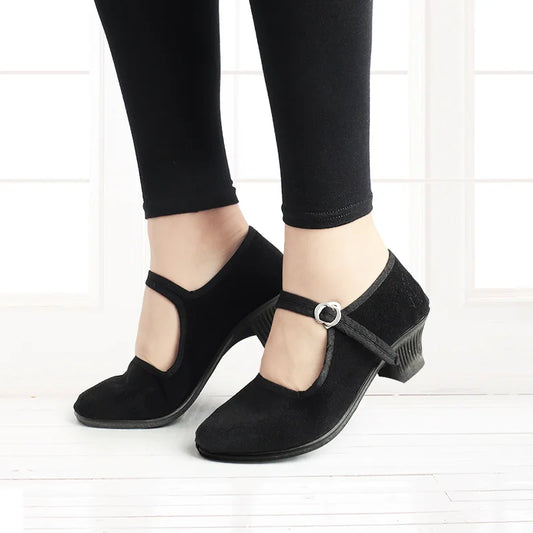 Elegant Womens Low Heel Dance Shoes - Nocini