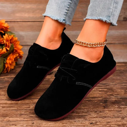 Luxurious Suede Loafers for Women - Comfortable Flat Shoes