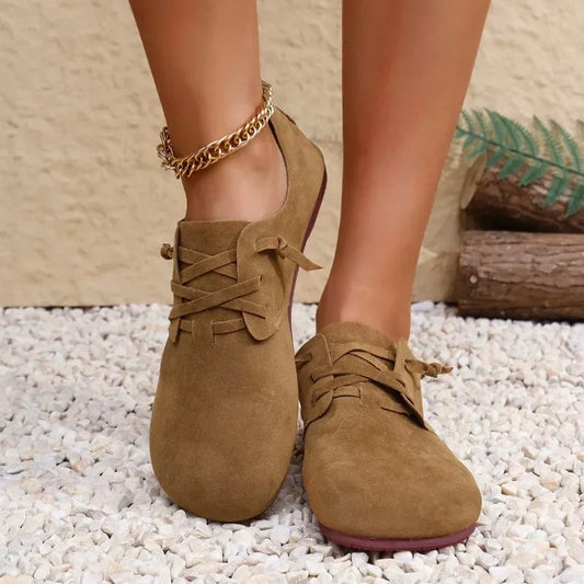 Luxurious Suede Loafers for Women - Comfortable Flat Shoes - Nocini