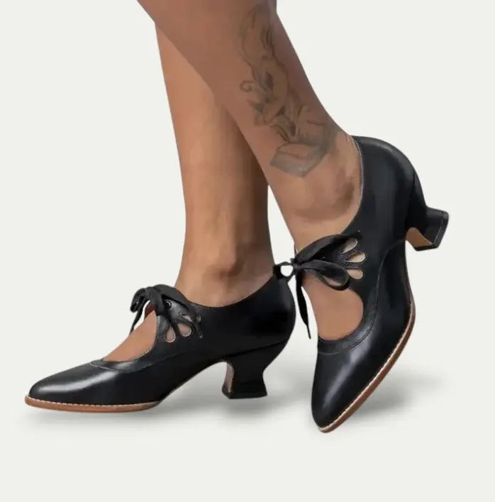 Classic Low Heel Mary Jane Shoes for Women - Nocini