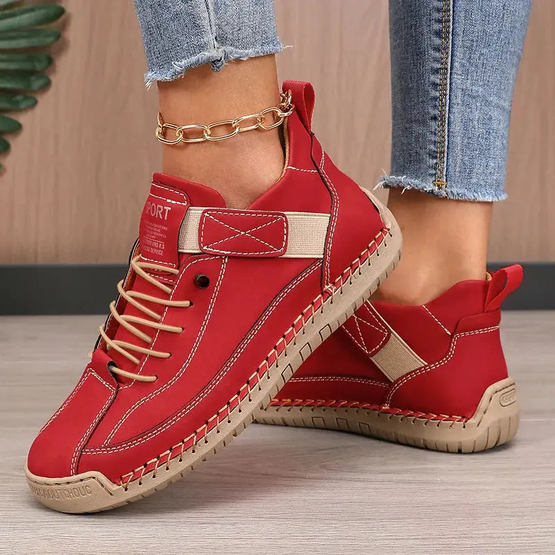Classic Ladies Lace-Up Sneakers