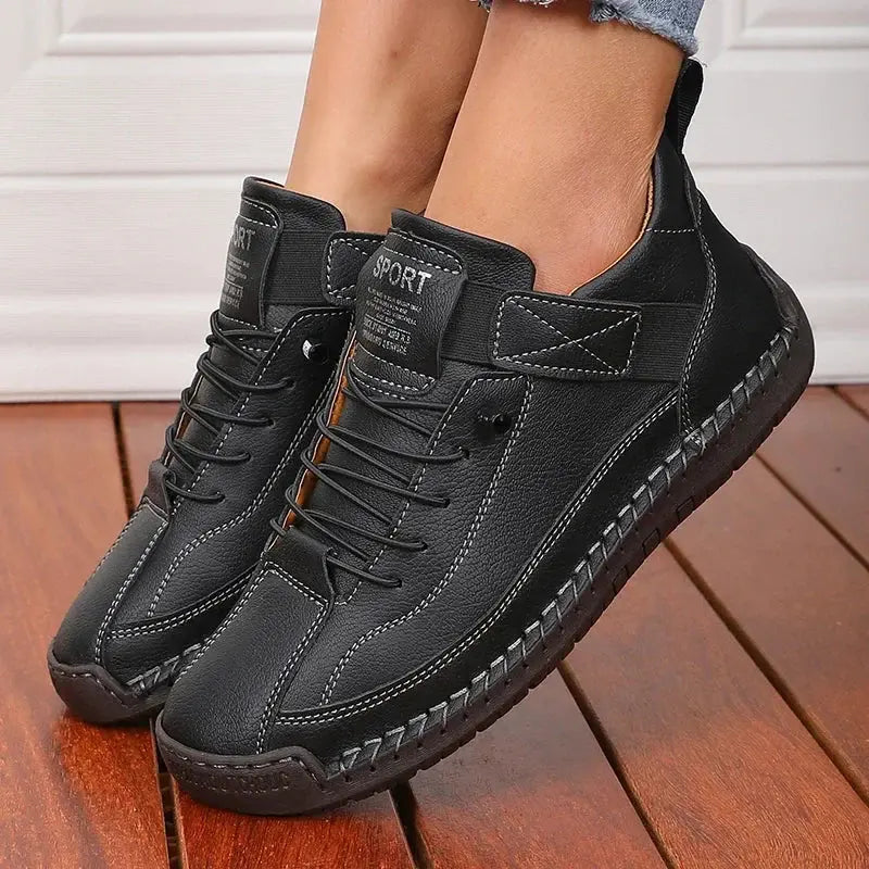 Classic Ladies Lace-Up Sneakers