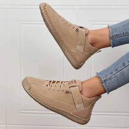 Classic Ladies Lace-Up Sneakers