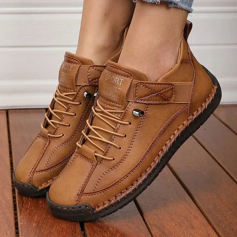 Classic Ladies Lace-Up Sneakers - Nocini