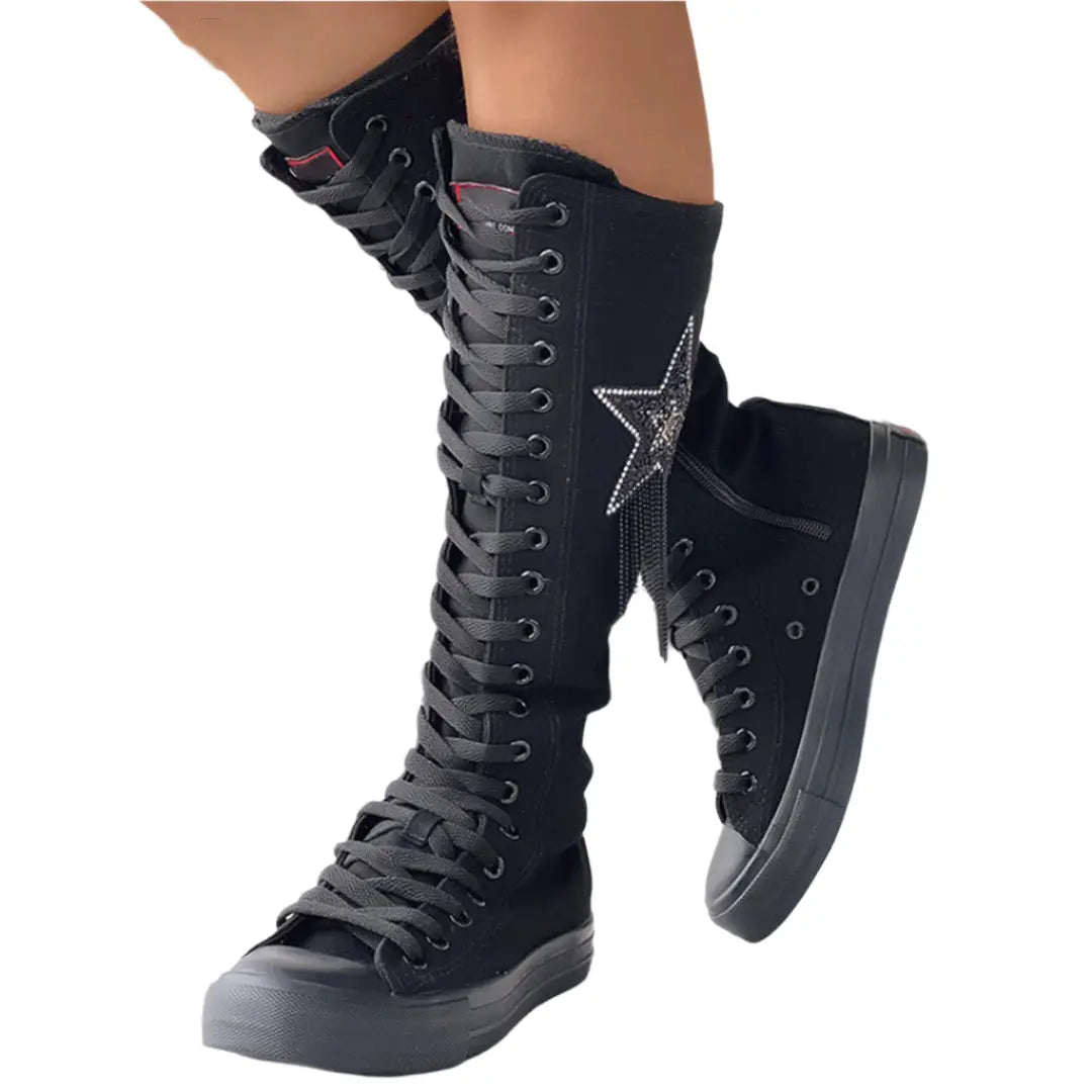 Stylish High Top Sneaker Boots - Comfortable Fit
