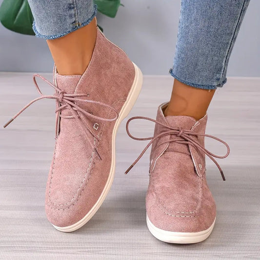Women's Ankle Boots - Classic Low Heel Shoes - Nocini