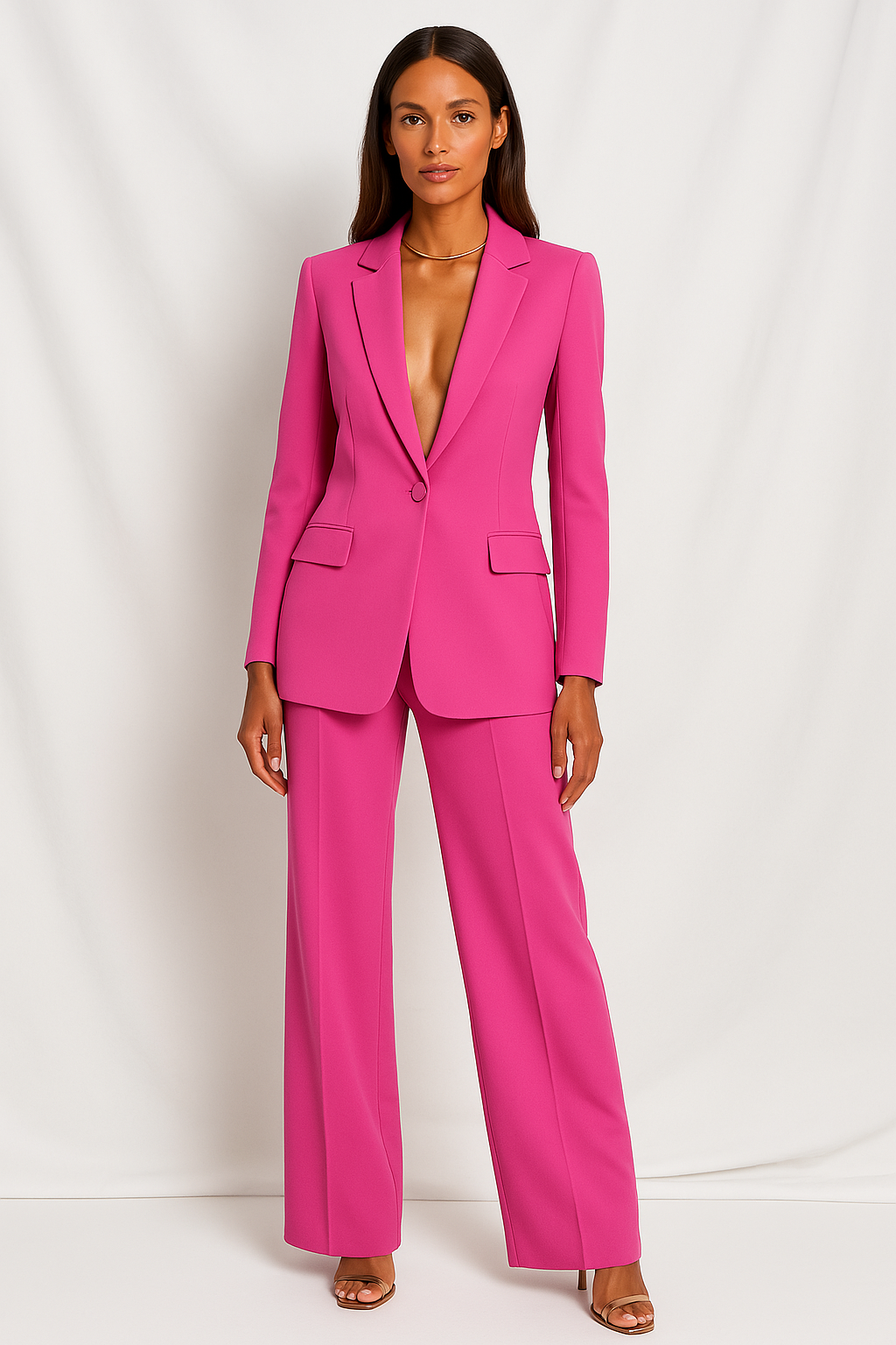Elegant Ladies' Two Piece Suit - Jacket & Trousers