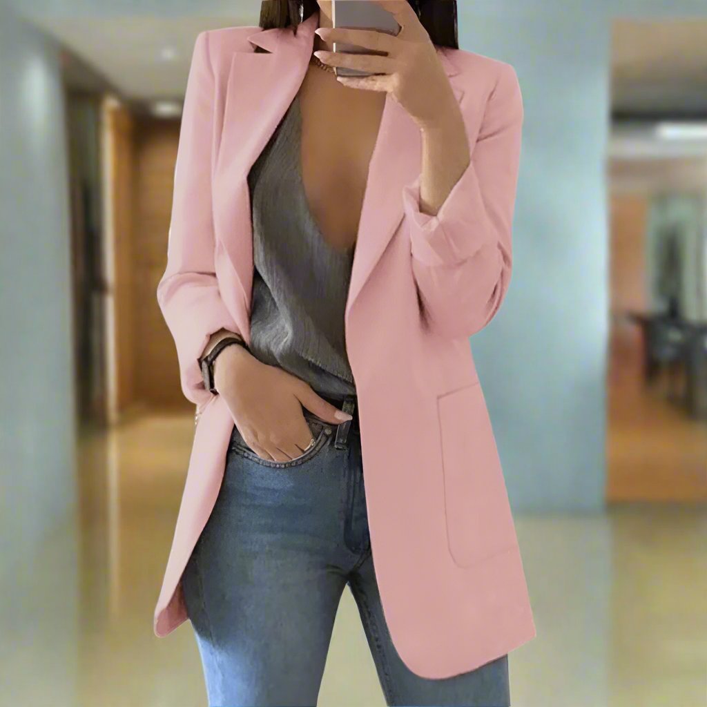 Elegant Long Fit Women's Blazer