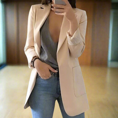Elegant Long Fit Women's Blazer