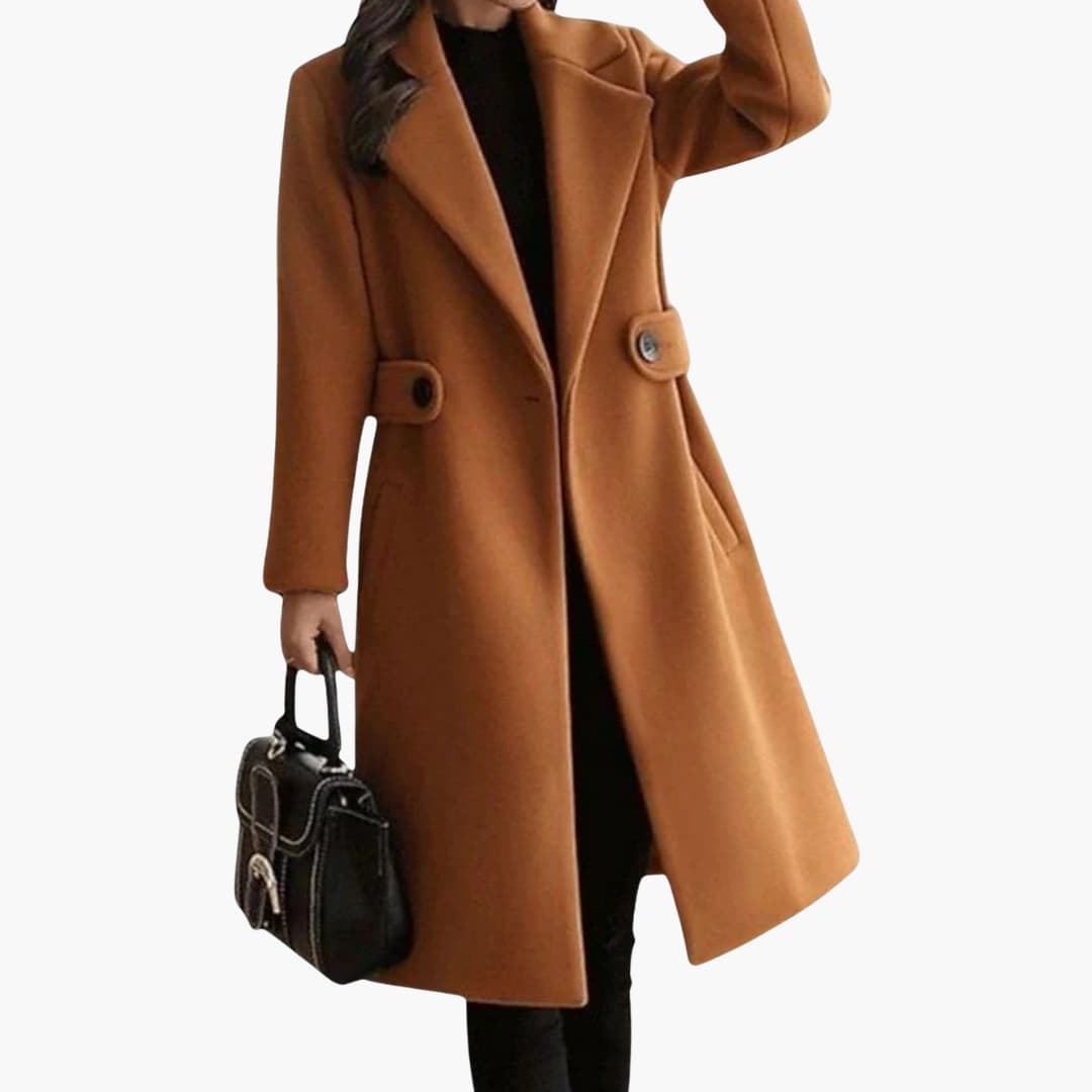 Classic Women's Trench Coat with Button Front