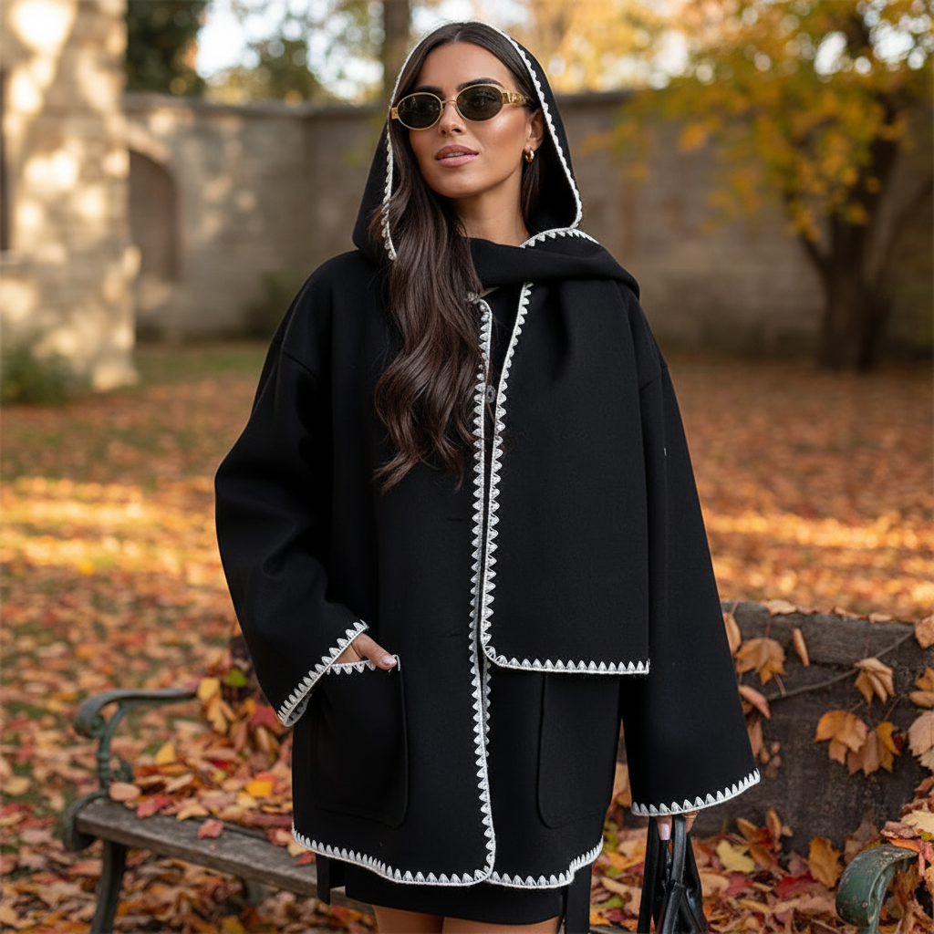 Warm Women's Wool Winter Coat - Pexav