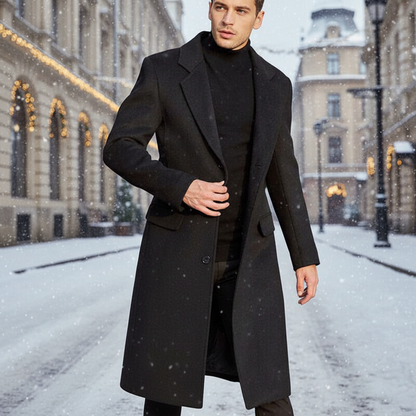 Warm Mens Winter Overcoat - Pexav
