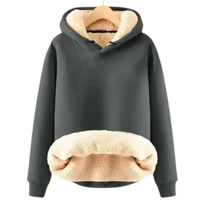 Comfy Fleece Lined Women's Hooded Sweatshirt