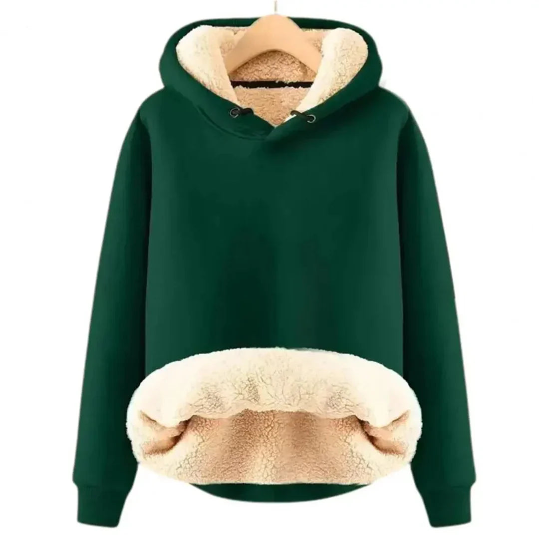 Comfy Fleece Lined Women's Hooded Sweatshirt