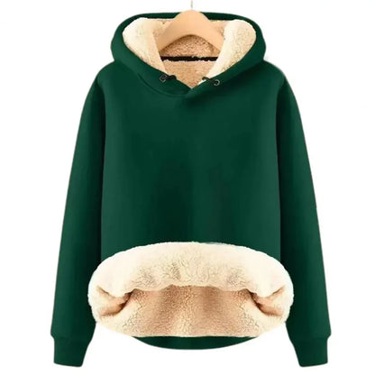 Comfy Fleece Lined Women's Hooded Sweatshirt