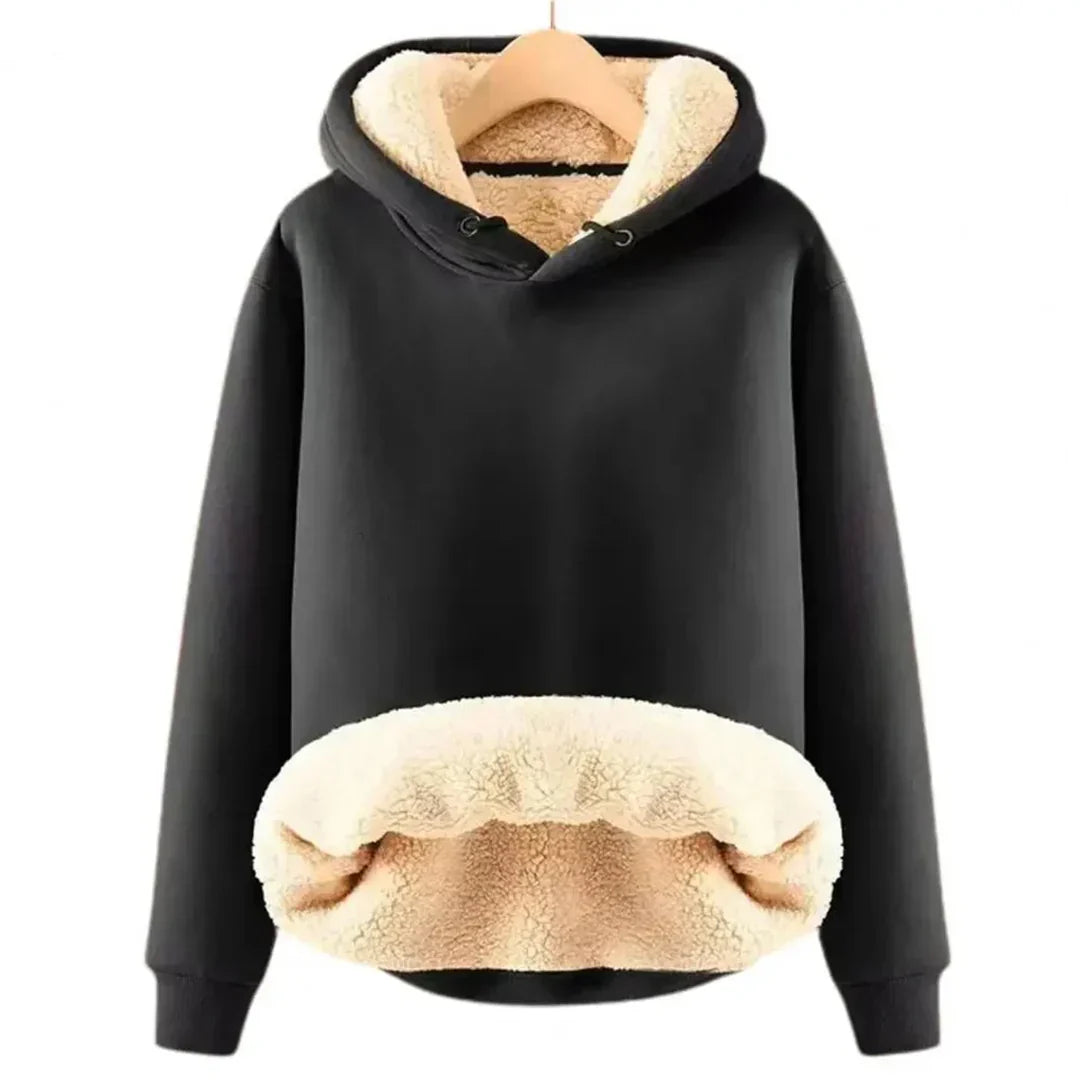 Comfy Fleece Lined Women's Hooded Sweatshirt