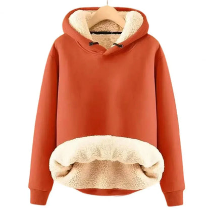 Comfy Fleece Lined Women's Hooded Sweatshirt - Olytrend