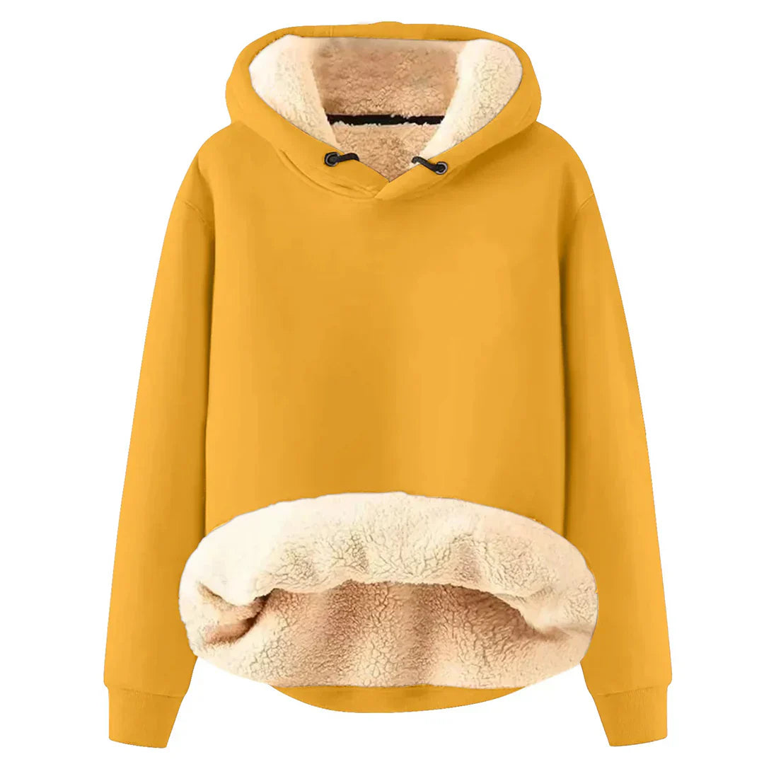 Comfy Fleece Lined Women's Hooded Sweatshirt