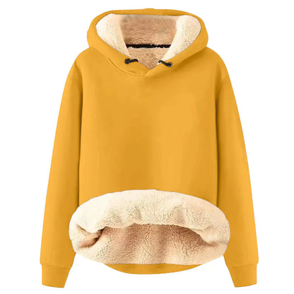 Comfy Fleece Lined Women's Hooded Sweatshirt