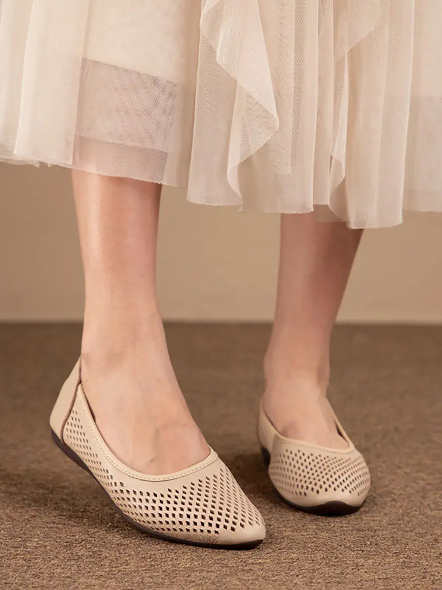 Classic Women's Ballet Shoes - Comfortable Slip On Flats - Nocini