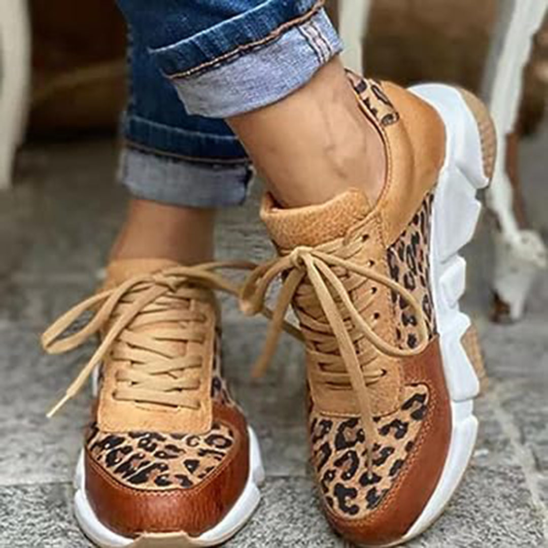 Comfortable Women's Lace Up Chunky Sneakers