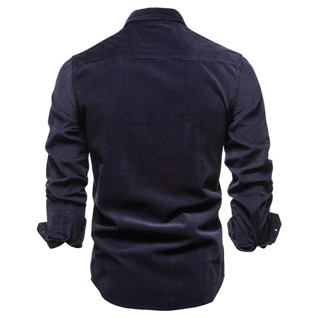 Rugged Textured Button Down Shirt for Men