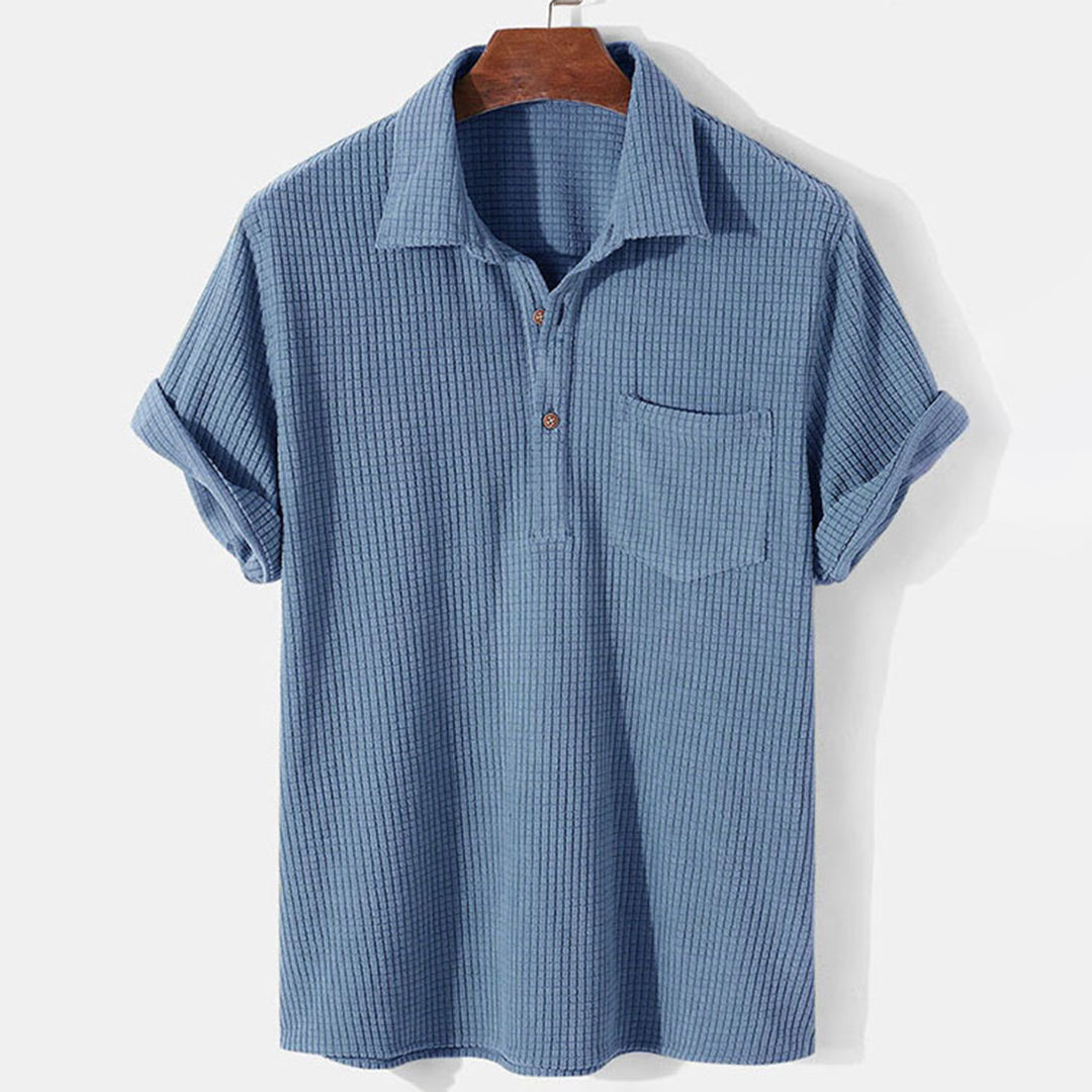 Classic Short Sleeve Polo Shirt with Pocket - Nocini