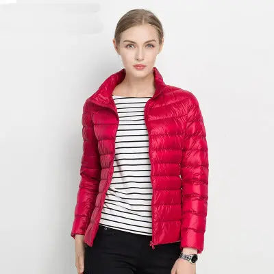 Slim Fit Women's Down Coat - Warm Winter Parka