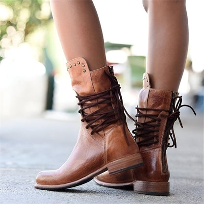 Classic Ladies Leather Ankle Boot