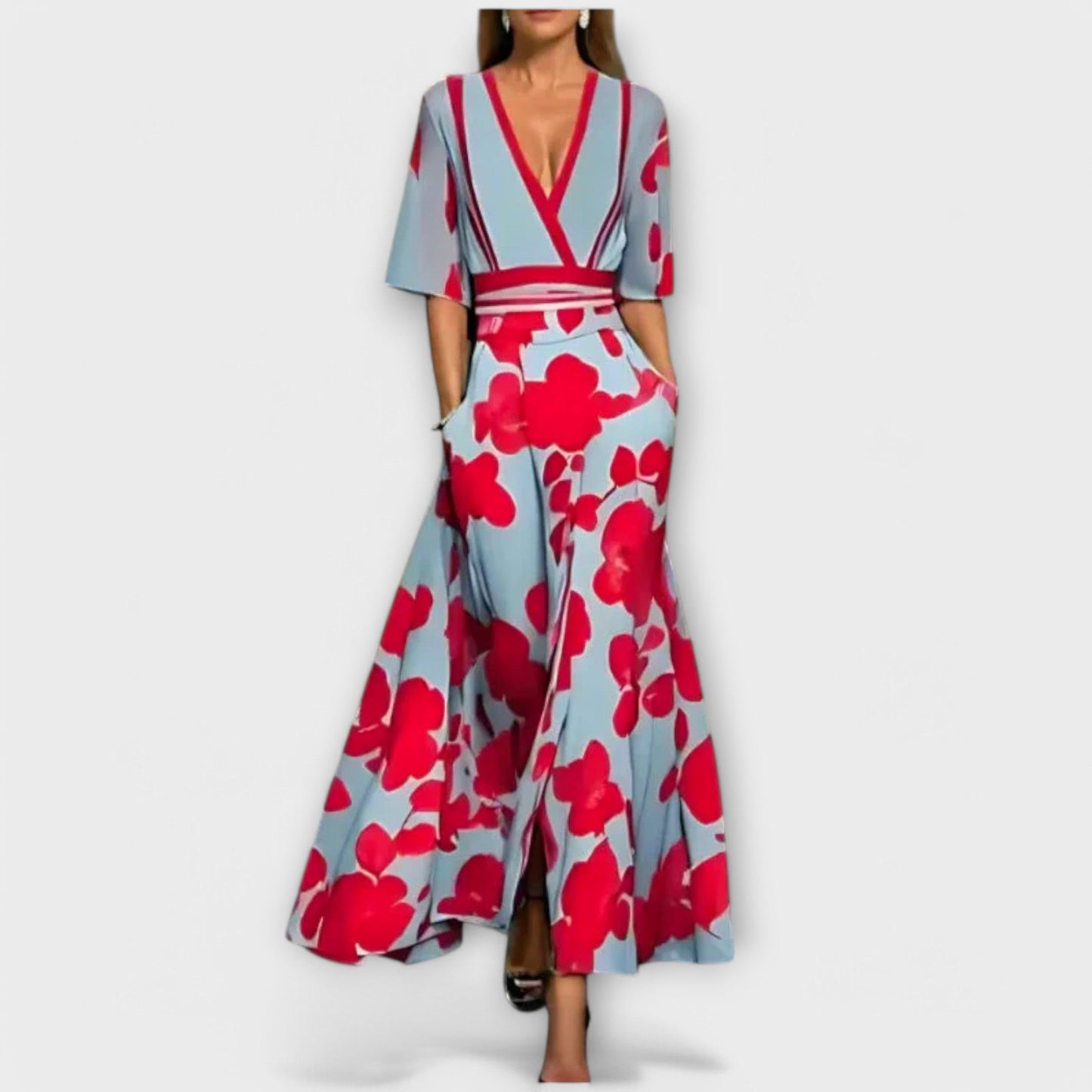 Elegant Flower Bodycon Dress for Women