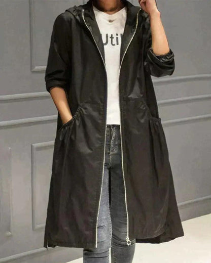 Waterproof Women's Parka Coat - Windproof and Classic