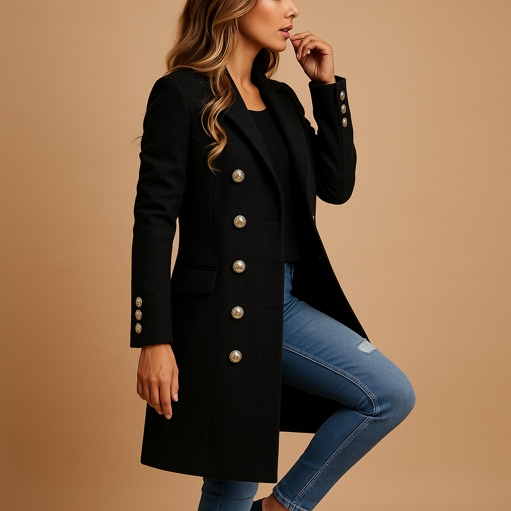 Classic Double Breasted Women's Trench Coat - Nocini