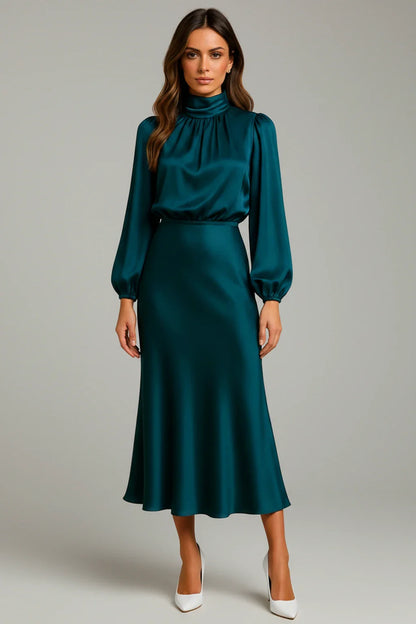 Flattering Fit Womens Casual Midi Dress