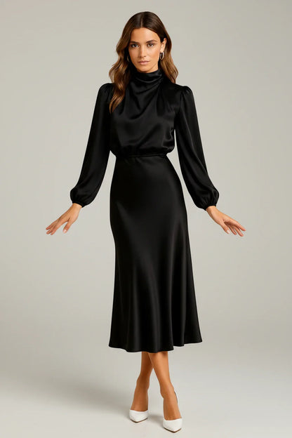 Flattering Fit Womens Casual Midi Dress