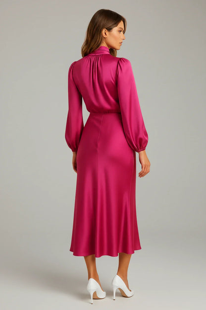 Flattering Fit Womens Casual Midi Dress
