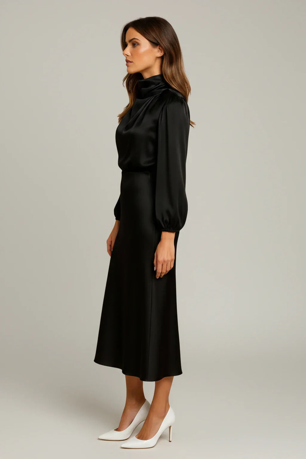 Flattering Fit Womens Casual Midi Dress