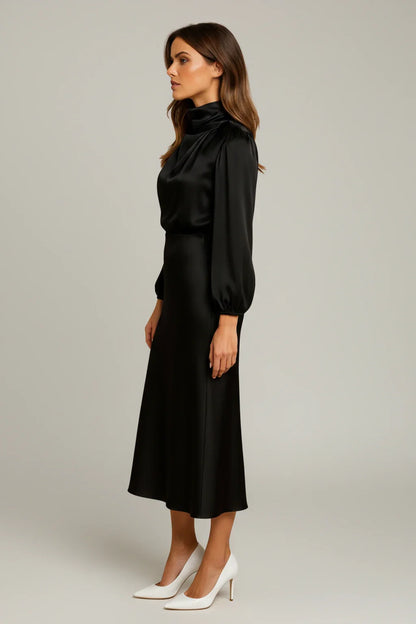 Flattering Fit Womens Casual Midi Dress