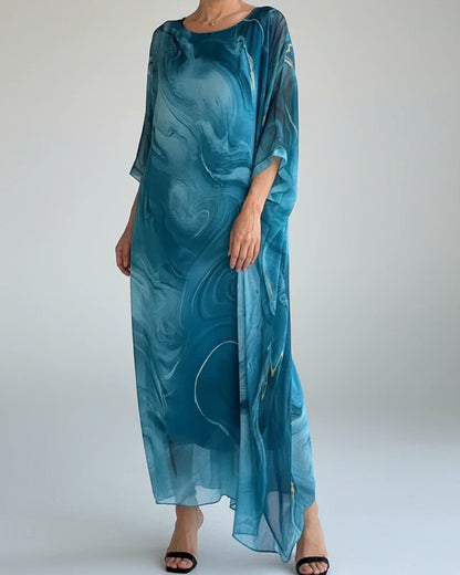 Ladies Elegant Floor Length Dress - Olytrend