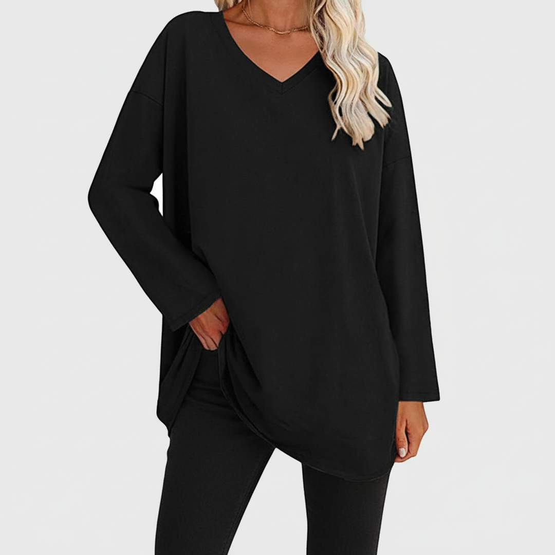 Comfortable Women's Oversized Tunic Shirt - Olytrend