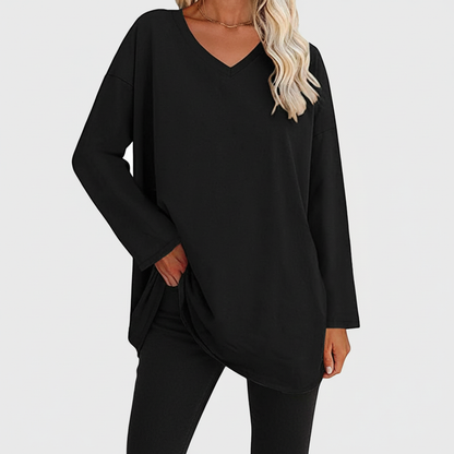 Comfortable Women's Oversized Tunic Shirt - Olytrend