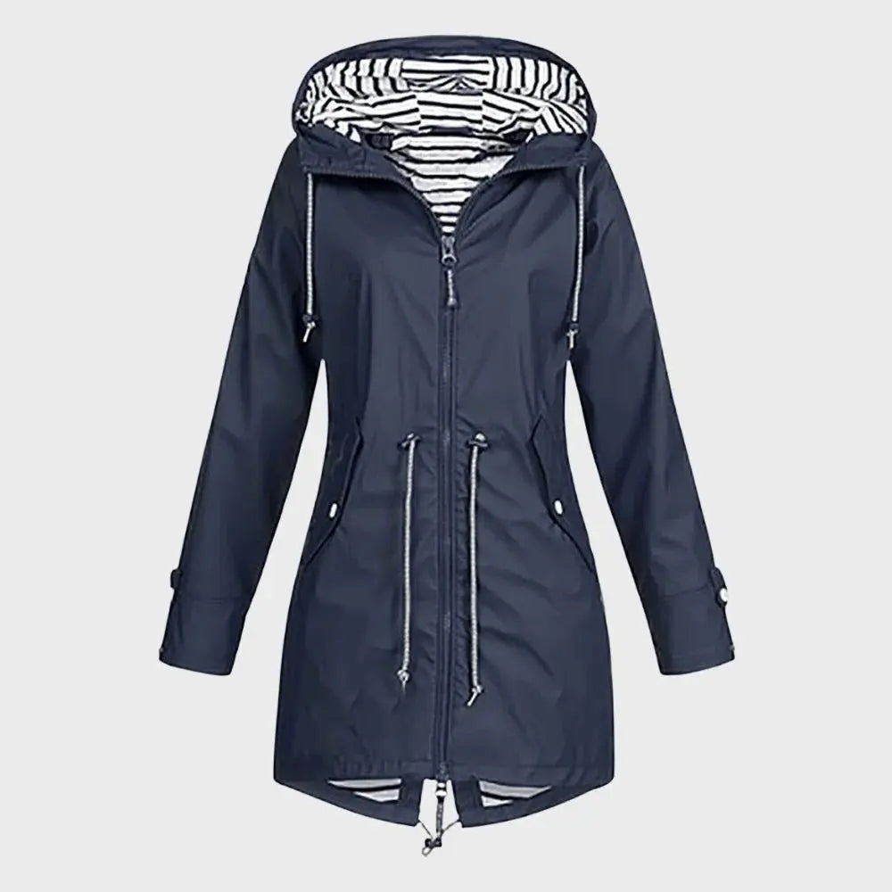 Waterproof Women's Raincoat - Classic & Practical Jacket