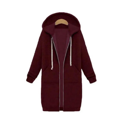Comfortable Womens Oversized Zip Up Hoodie