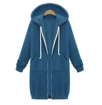 Comfortable Womens Oversized Zip Up Hoodie