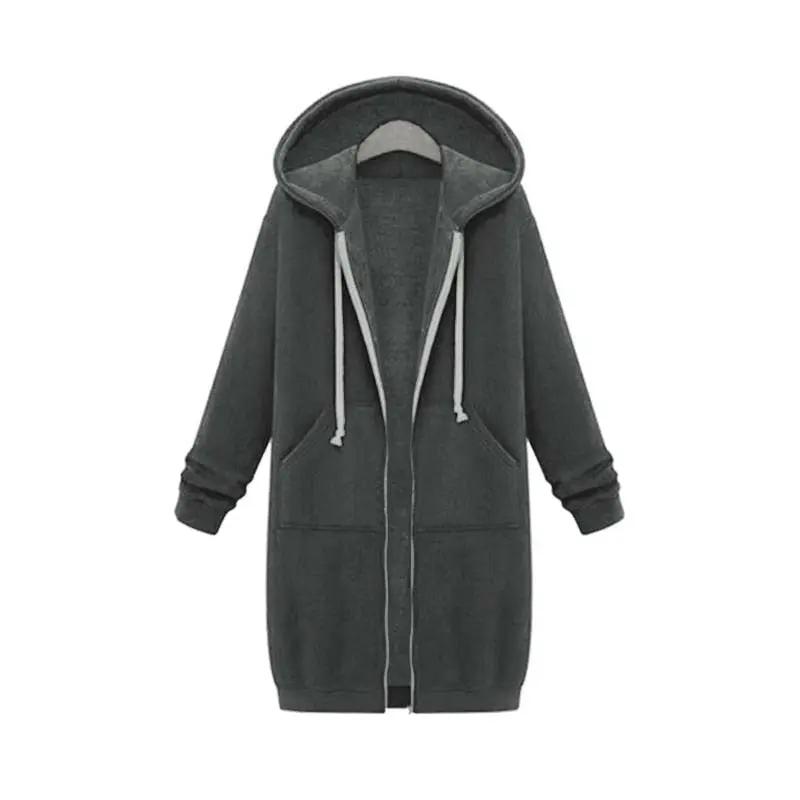 Comfortable Womens Oversized Zip Up Hoodie
