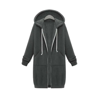 Comfortable Womens Oversized Zip Up Hoodie