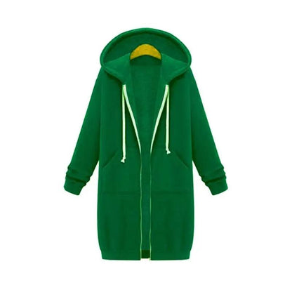 Comfortable Womens Oversized Zip Up Hoodie