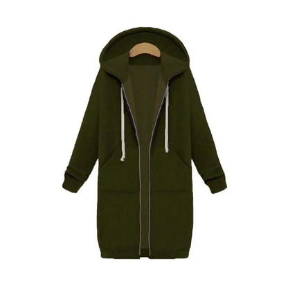 Comfortable Womens Oversized Zip Up Hoodie